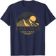 Arizona Retro SUPERSTITIONS MOUNTAIN Range T-Shirt - T-Shirt | Navy