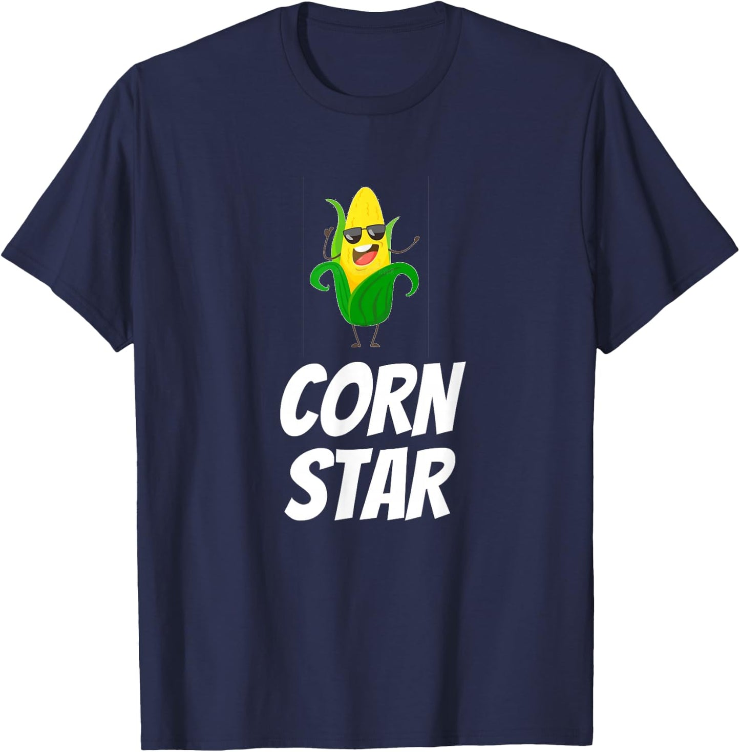 Corn Star Funny Corn Farmer Cool Corn Cob Corn Star T-Shirt - T-Shirt | Navy