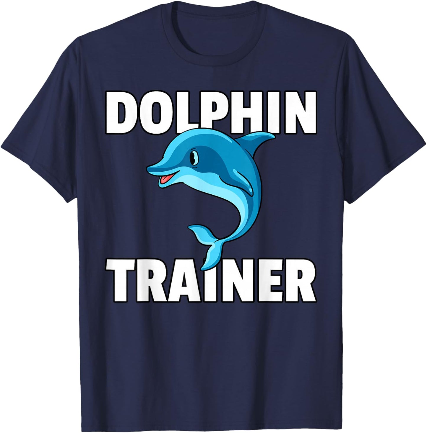 Dolphin Trainer Gift Dolphin Girls T-Shirt - T-Shirt | Navy