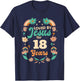 Loved By Jesus For 18 Years 18th Birthday Christian Theme T-Shirt - T-Shirt | Navy