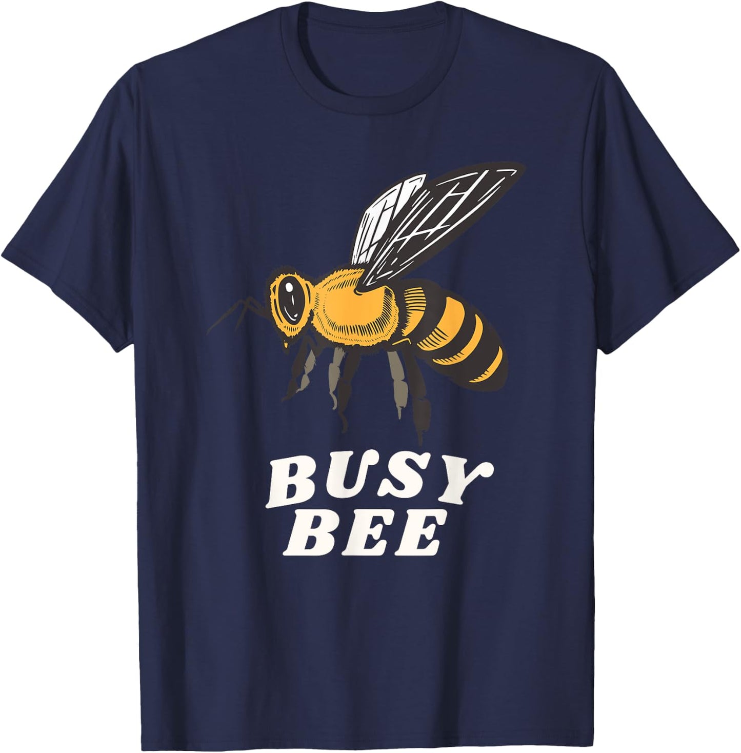 Busy Bee Plant Lover Hipster Bees Queen Garden Gardening T-Shirt - T-Shirt | Navy