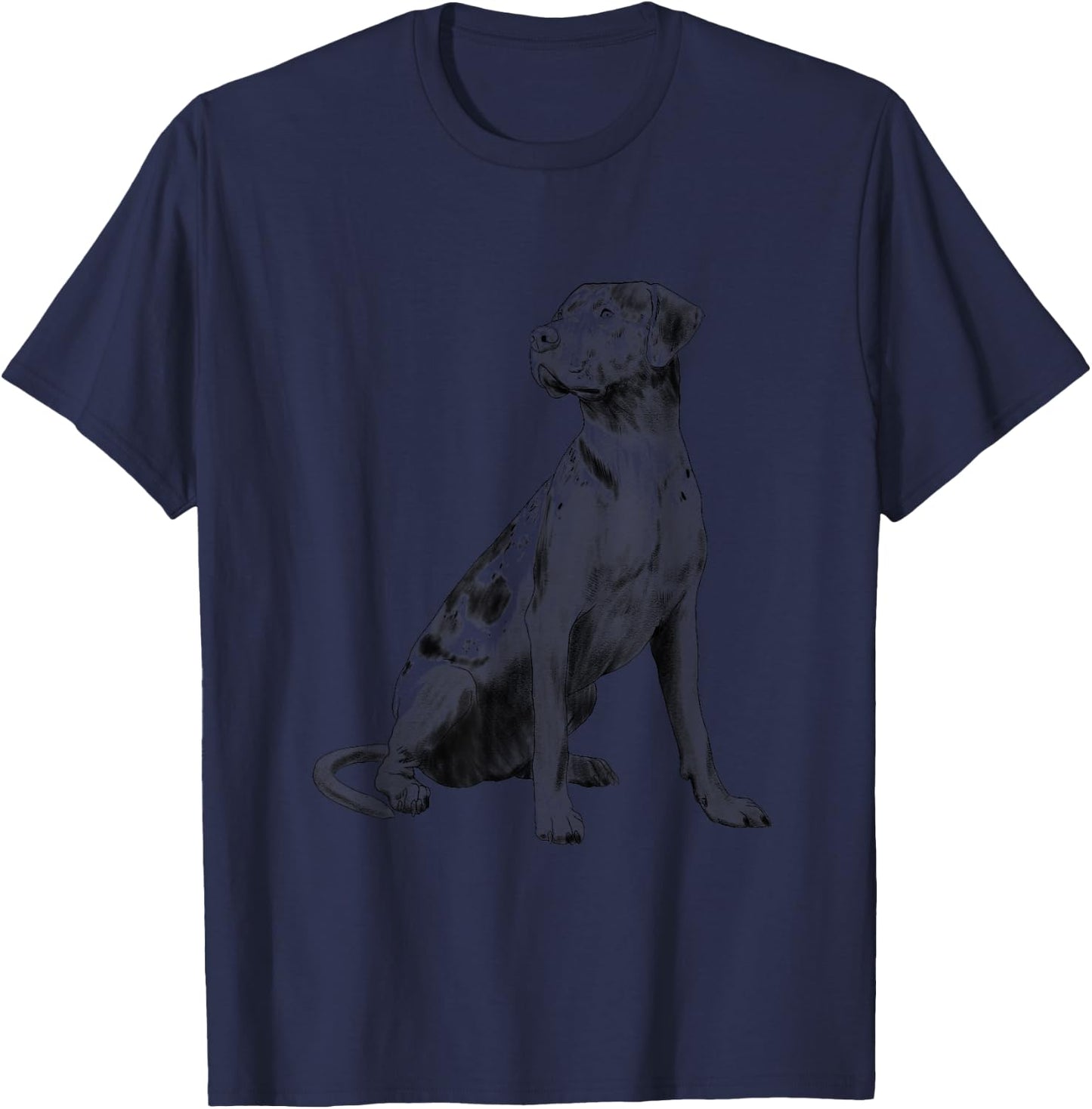 Louisiana Catahoula Leopard Dog T-Shirt - T-Shirt | Navy