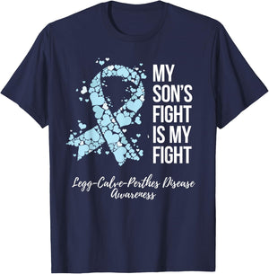 My Son’s Fight Legg Calve Perthes Disease Awareness T-Shirt - T-Shirt | Navy