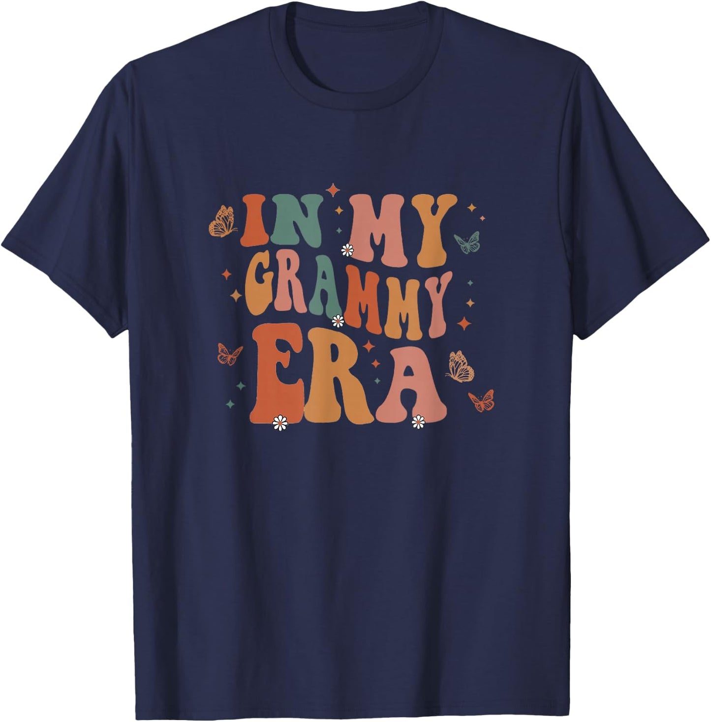 In My Grammy Era Baby Announcement for Grandma Mother's Day T-Shirt - T-Shirt | Navy