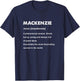 Mackenzie Name T-Shirt - T-Shirt | Navy