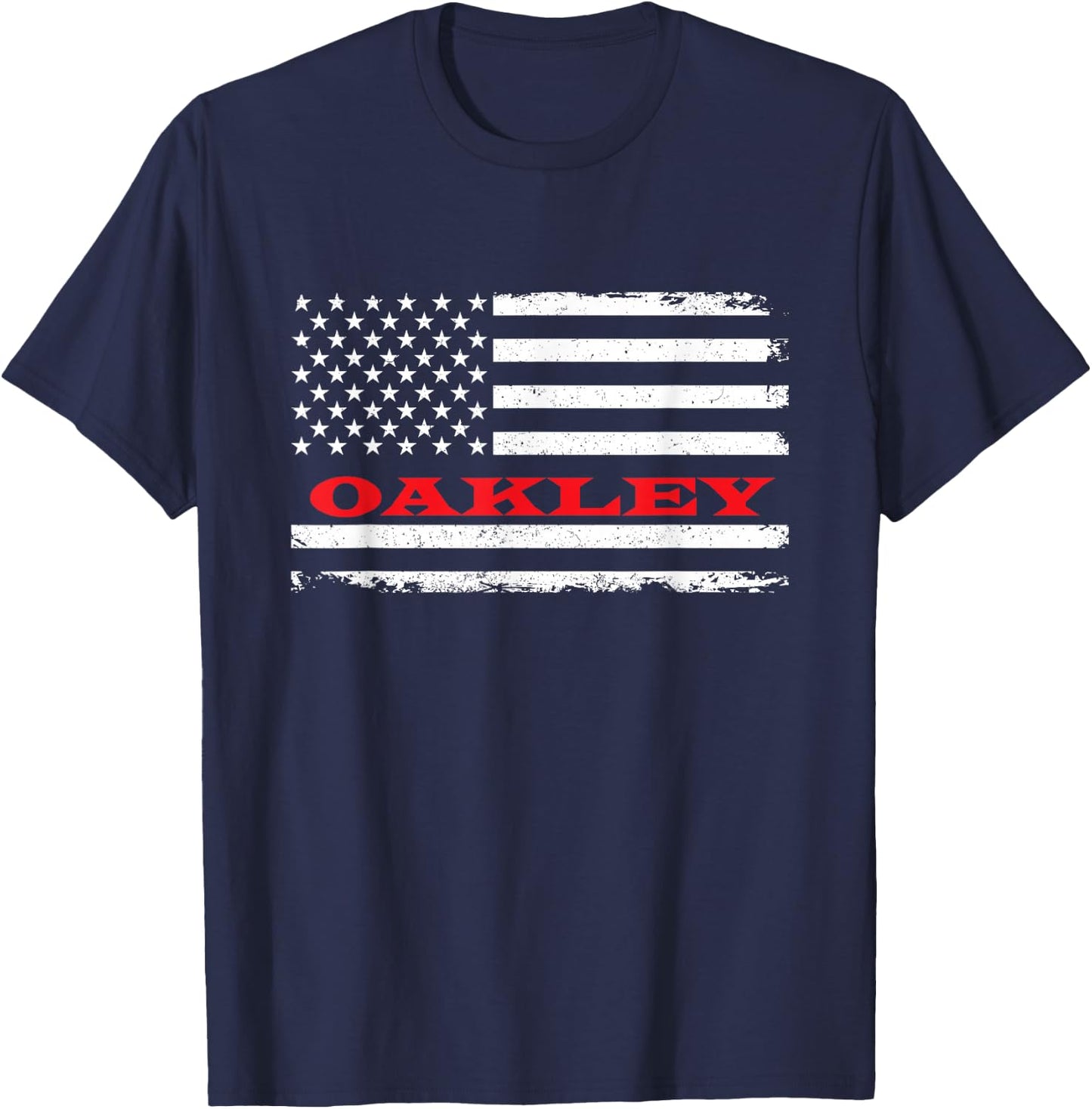 Idaho American Flag Oakley USA Patriotic Souvenir T-Shirt - T-Shirt | Navy