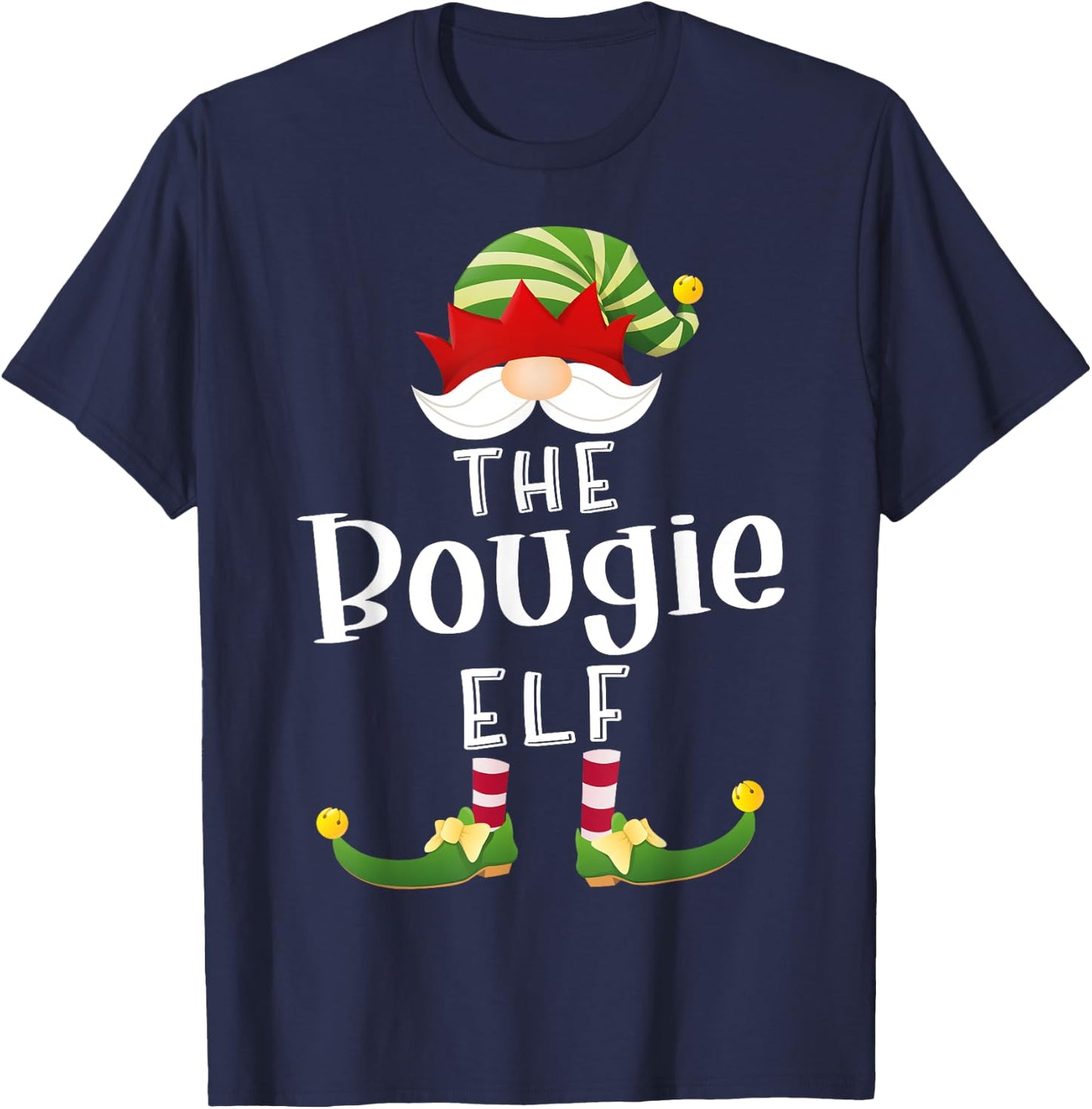 Bougie Elf Group Christmas Funny Pajama Party T-Shirt - T-Shirt | Navy