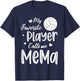 My Favorite Player Calls Me Mema Volleyball Player T-Shirt - T-Shirt | Navy