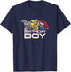 Transformers Birthday Boy Main Characters Group Shot Poster T-Shirt - T-Shirt | Navy