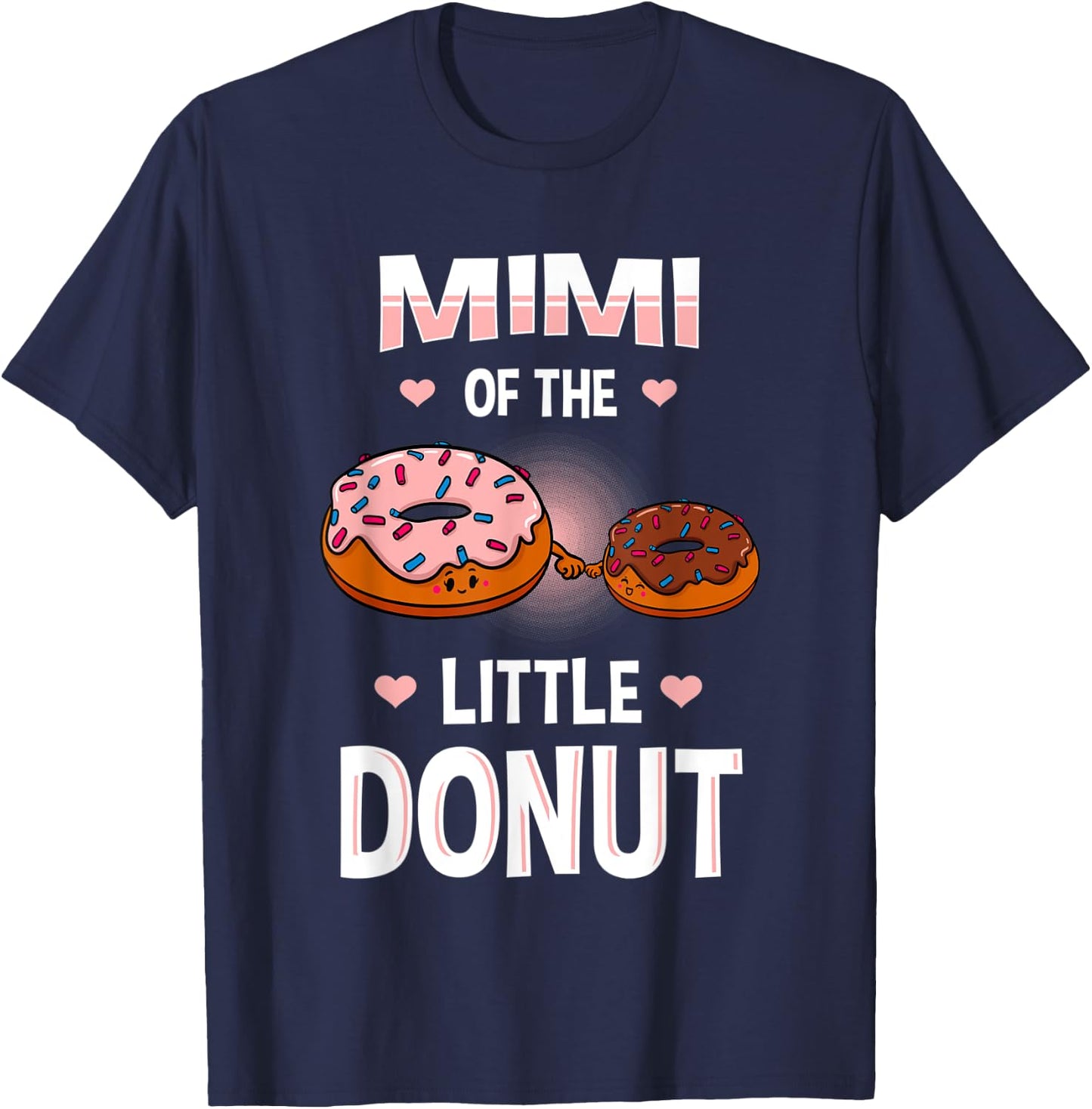 Mimi Of The Little Donut Gender Reveal Announcement T-Shirt - T-Shirt | Navy