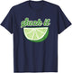 Sour Lime Suck It Citrus Lime T-Shirt - T-Shirt | Navy