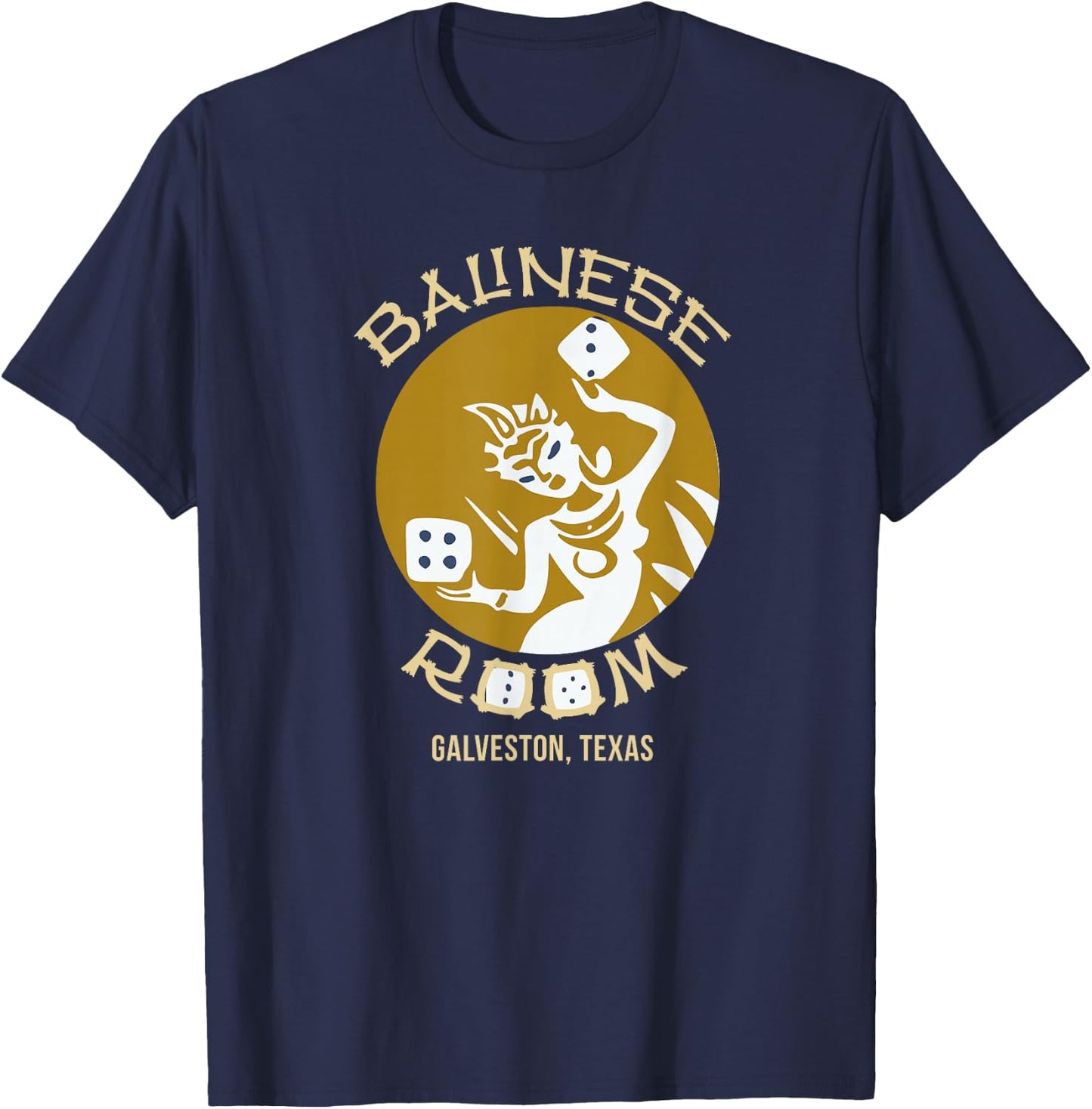 Balinese Room Tiki Bar Cocktail Lounge T-Shirt - T-Shirt | Navy
