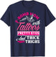 F-Bomb Mom With Tattoos Pretty Eyes And Thick Thighs Funny T-Shirt - T-Shirt | Navy