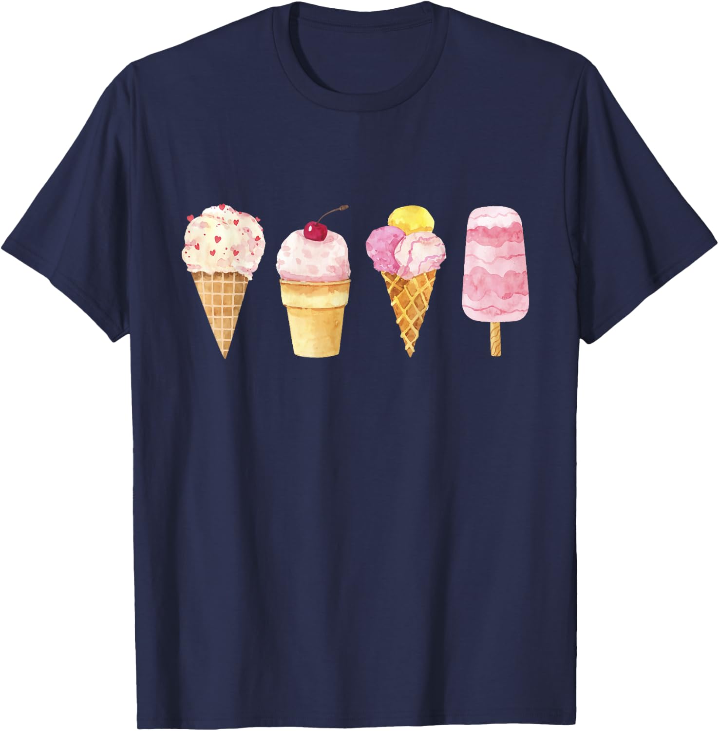 Ice Cream Lover T-Shirt - T-Shirt | Navy