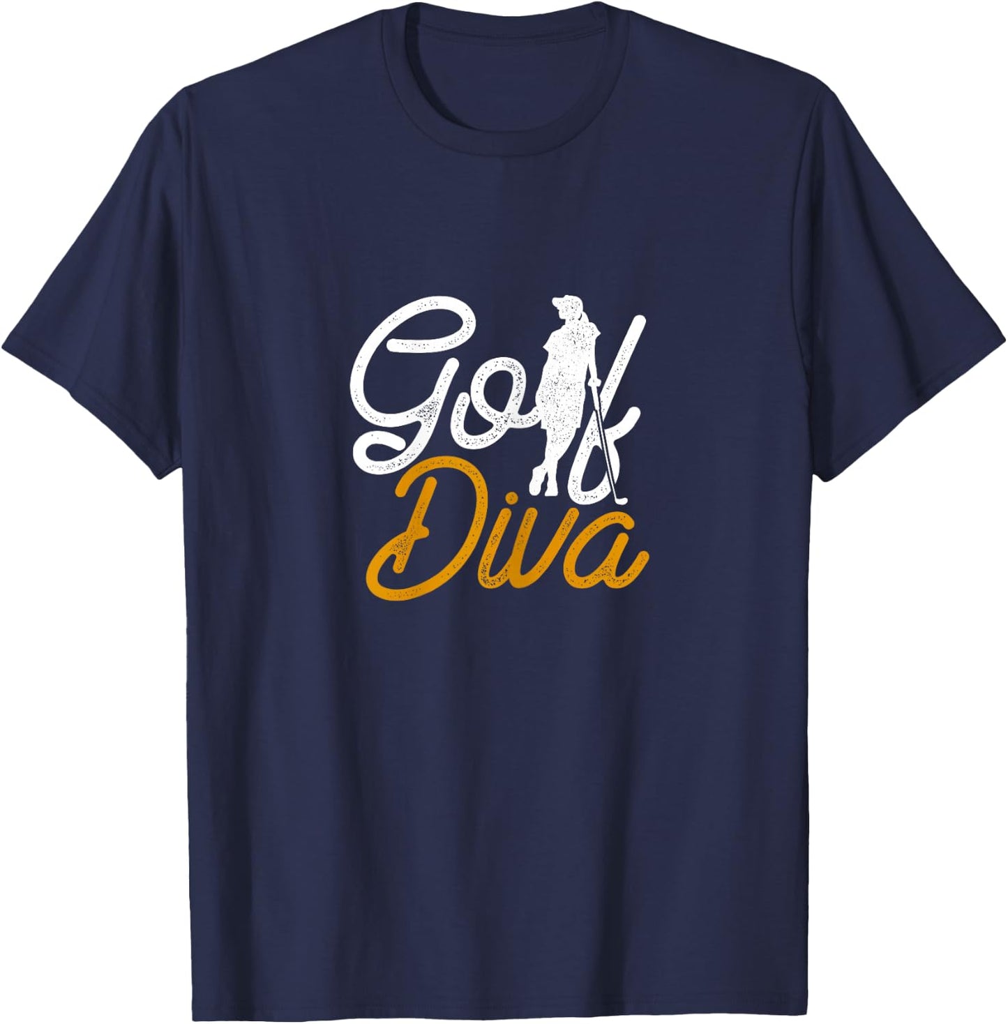 Golf Diva Girl Golfer T-Shirt - T-Shirt | Navy