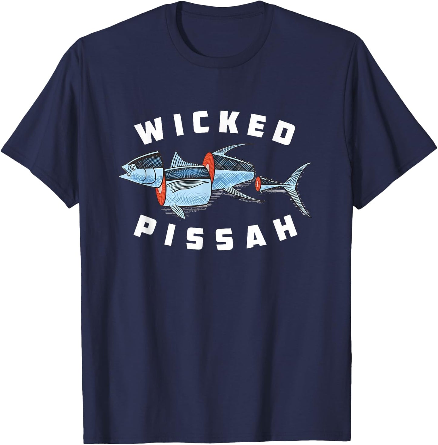 Tuna Fish Wicked Pissah T-Shirt - T-Shirt | Navy