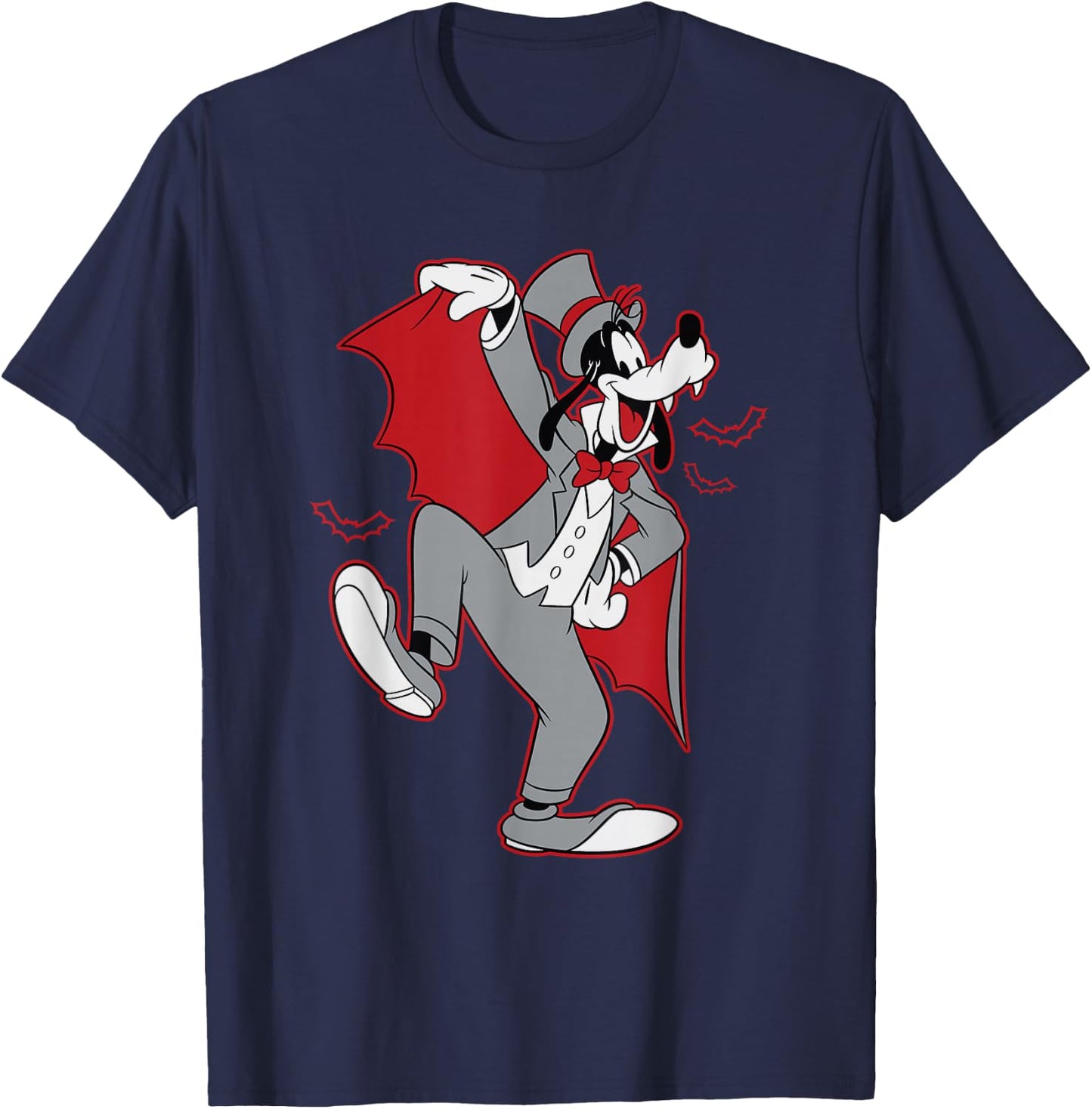 Disney Goofy in Dracula Halloween Costume T-Shirt - T-Shirt | Navy