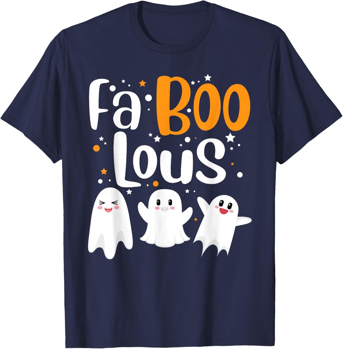 Faboolous Ghosts Funny Halloween Trick Or Treat Costume T-Shirt - T-Shirt | Navy