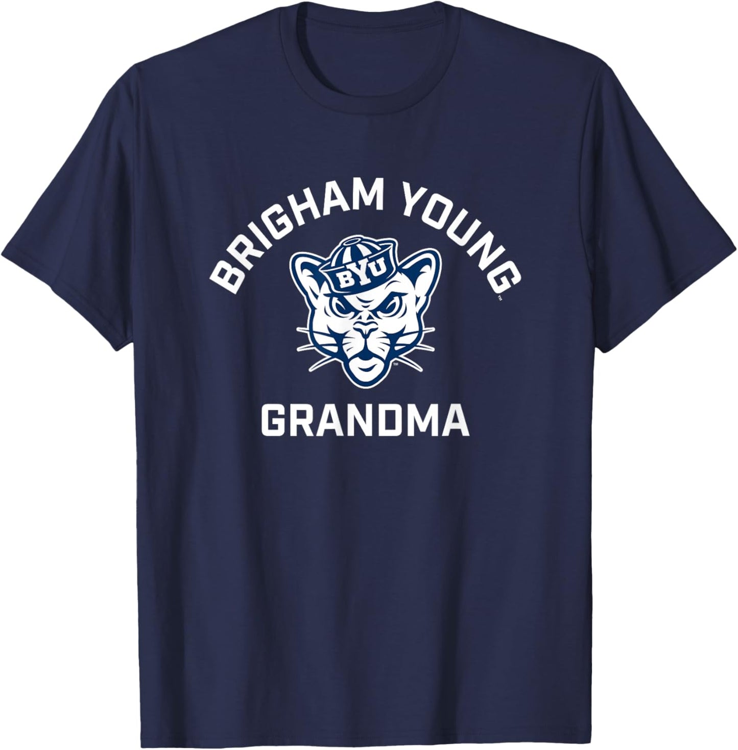 BYU Cougars Arched Grandma T-Shirt - T-Shirt | Navy