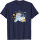 My Little Pony Classic Blue Belle Gold Stars & Florals T-Shirt - T-Shirt | Navy