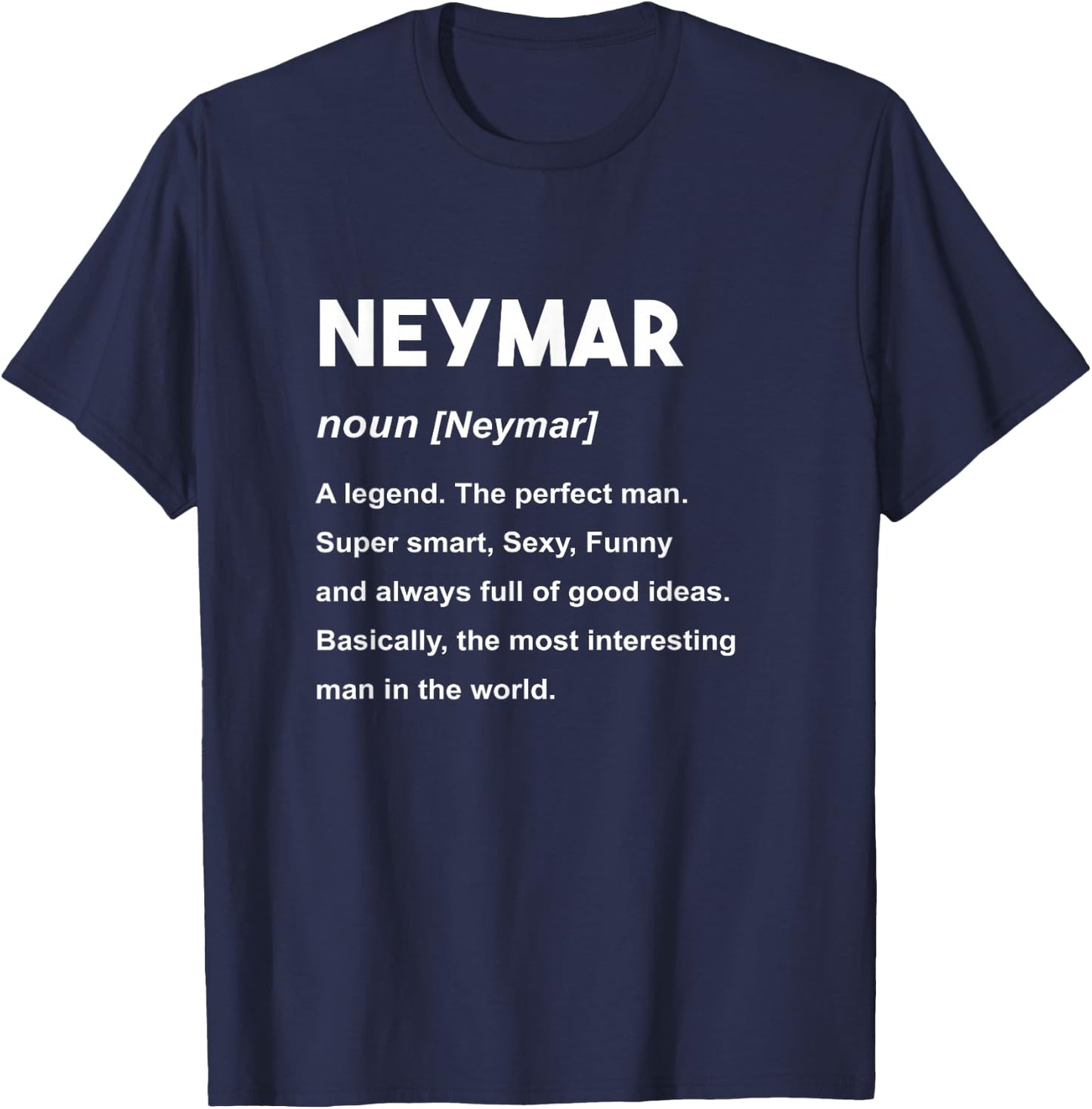 Neymar Name Shirt | Neymar T-Shirt - T-Shirt | Navy