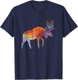 Animal World Moose Lover Wildlife Cute Gift T-Shirt - T-Shirt | Navy
