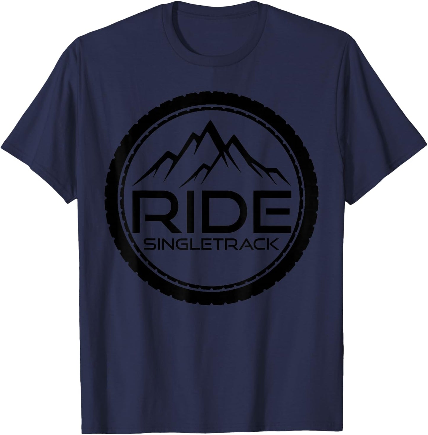 Mountain Bike MTB Freeride Mountain Biker Gift T-Shirt - T-Shirt | Navy