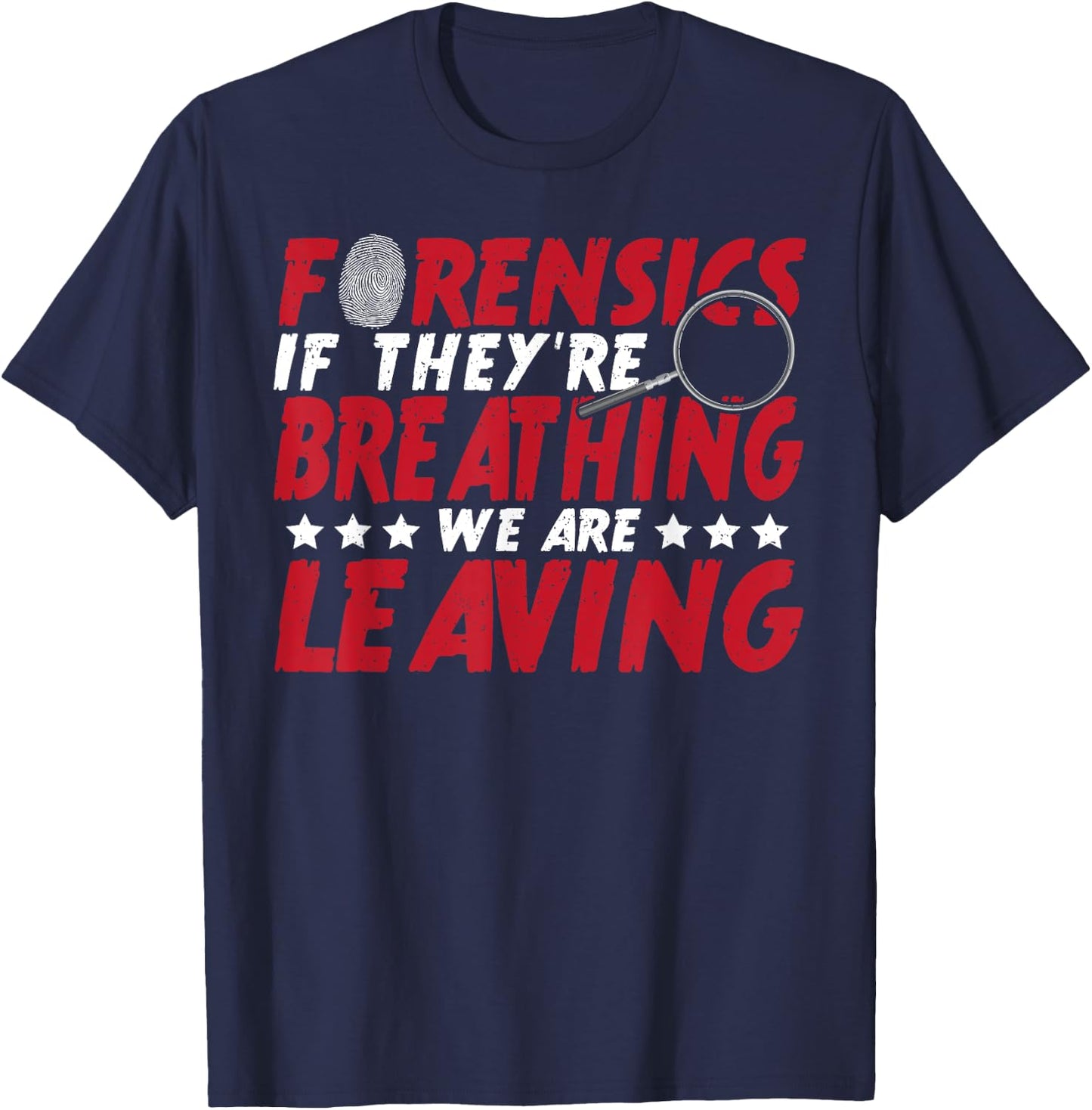 CSI Police Forensic Investigation Crime Scene Investigation T-Shirt - T-Shirt | Navy