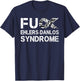 Fuck Ehlers-Danlos Syndrome EDS Awareness Zebra Ribbon T-Shirt - T-Shirt | Navy