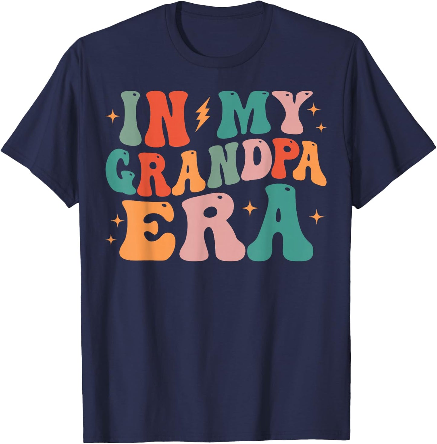 Groovy In My Grandpa Era T-Shirt - T-Shirt | Navy