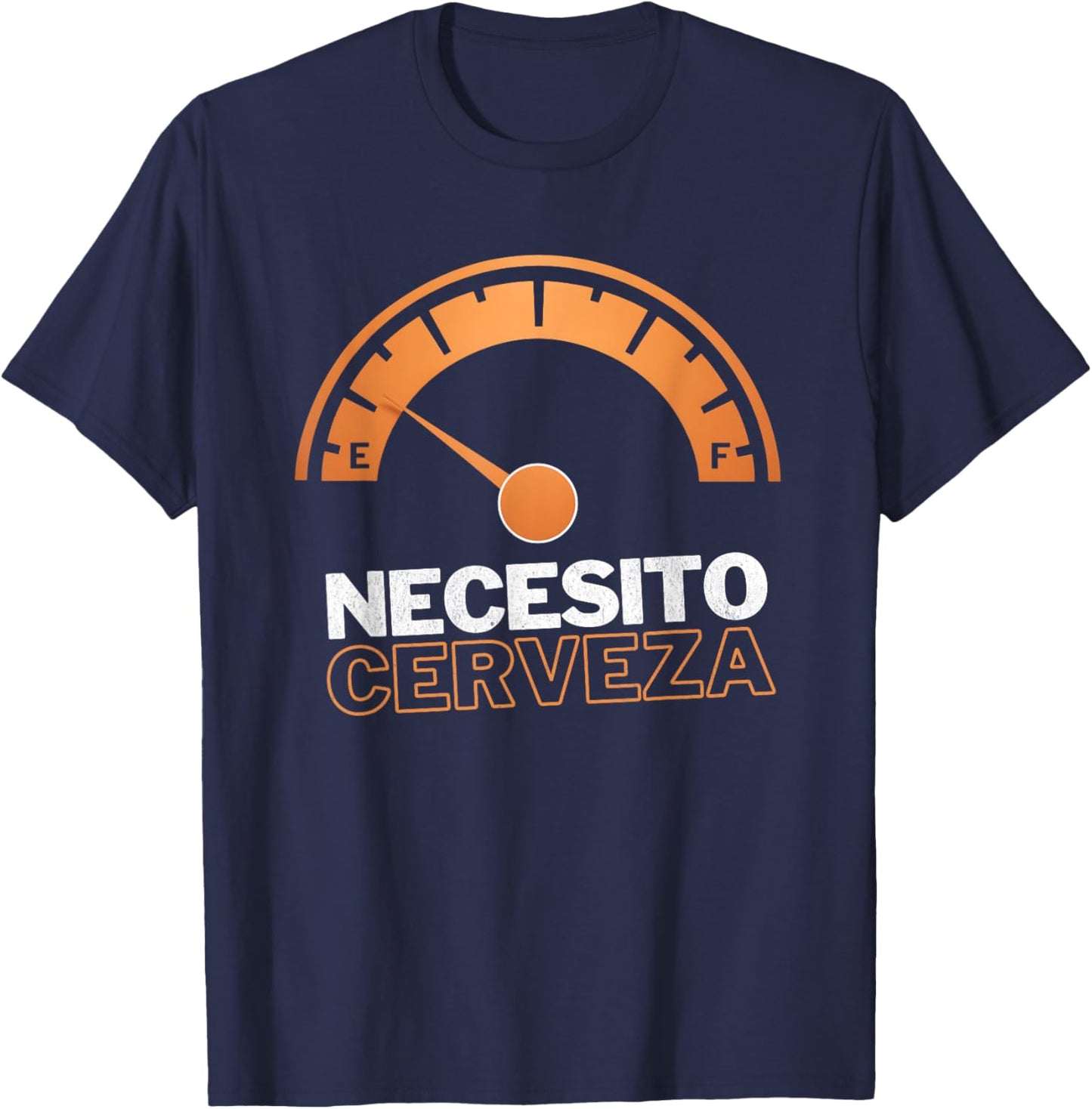 Necesito Cerveza Funny Spanish Beer Lover T-Shirt - T-Shirt | Navy