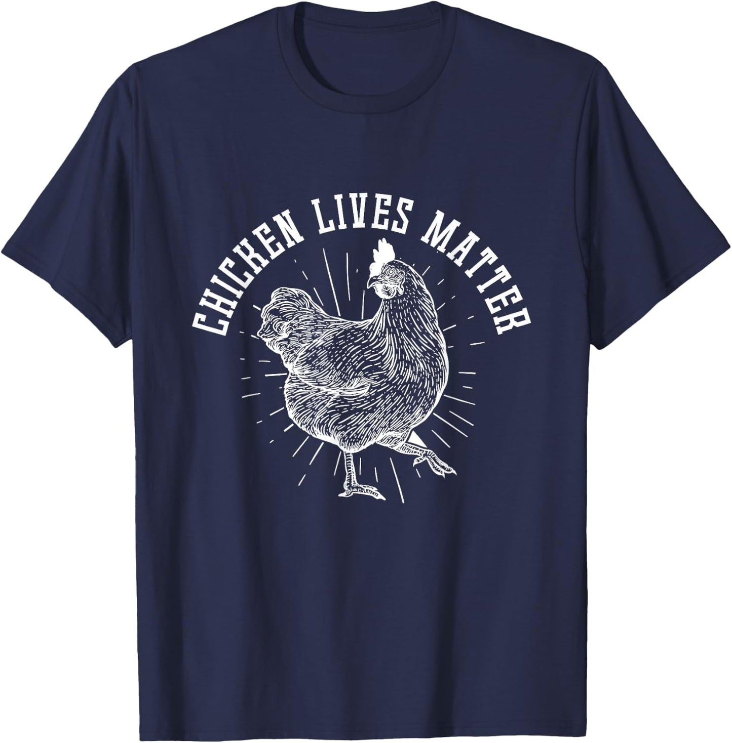 Chicken Lives Matter Chicken T-Shirt - T-Shirt | Navy
