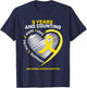 Girls Kids Boys 5 Year Gold Childhood Cancer Survivor Shirt T-Shirt - T-Shirt | Navy