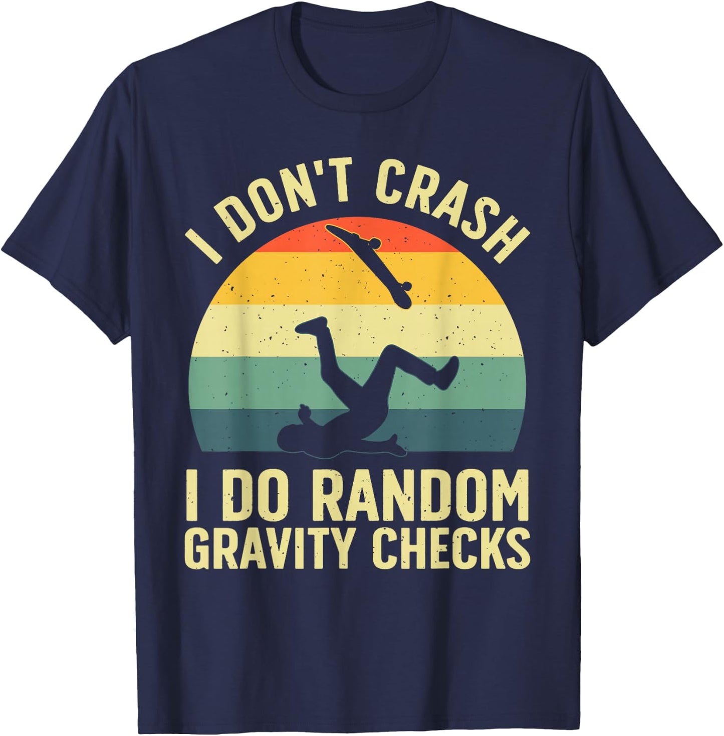Best Skateboarding Design Women Kids Skateboarder T-Shirt - T-Shirt | Navy