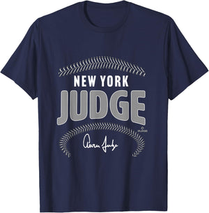 Aaron Judge New York Name & Number (Front & Back) MLBPA T-Shirt - T-Shirt | Navy