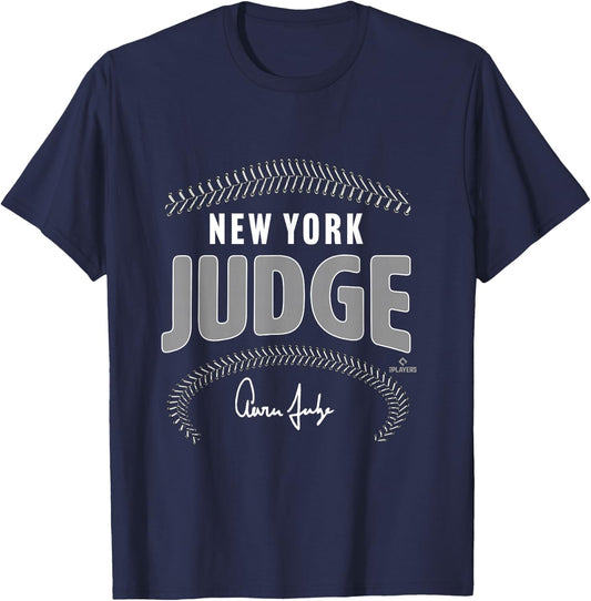 Aaron Judge New York Name & Number (Front & Back) MLBPA T-Shirt - T-Shirt | Navy