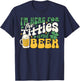 I'm Here For Titties And Beer St. Patrick's Day Funny T-Shirt - T-Shirt | Navy