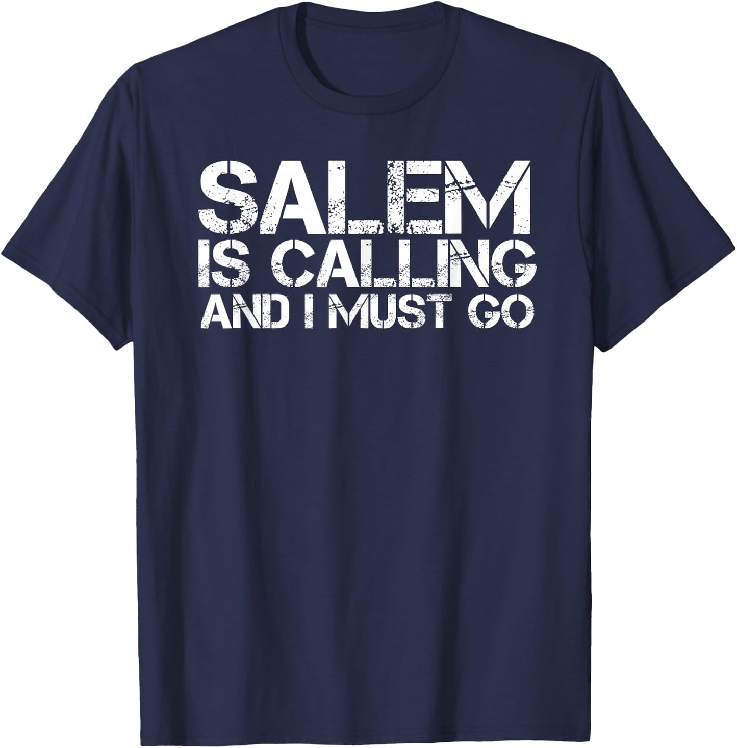 SALEM MA MASSACHUSETTS Funny City Trip Home Roots USA Gift T-Shirt - T-Shirt | Navy