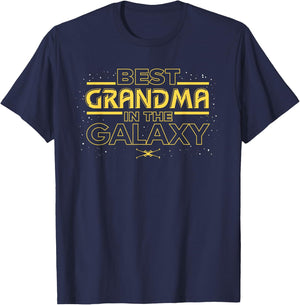 Star Wars Best Grandma in the Galaxy Birthday Mother’s Day T-Shirt - T-Shirt | Navy