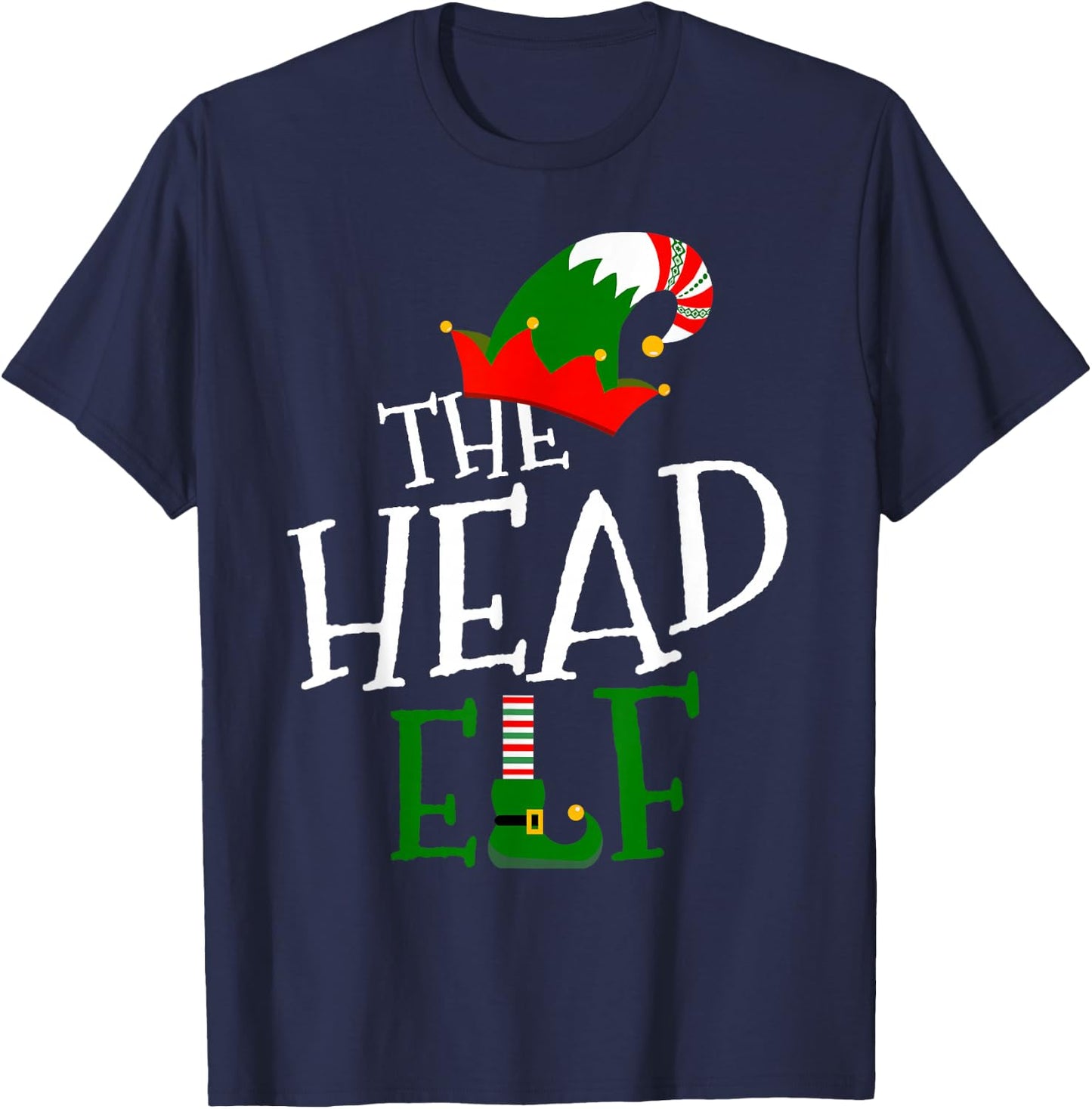 The Head Elf Family Matching Group Gift Christmas Costume T-Shirt - T-Shirt | Navy