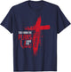 Jeremiah 29:11 Christian Religious Bible Verse Cross T-Shirt - T-Shirt | Navy