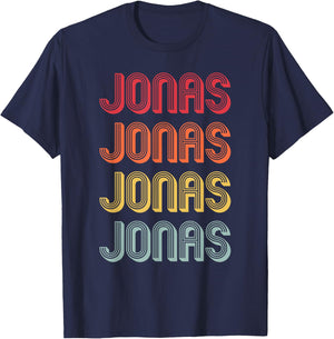 JONAS Gift Name Personalized Funny Retro Vintage Birthday T-Shirt - T-Shirt | Navy
