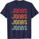 JONAS Gift Name Personalized Funny Retro Vintage Birthday T-Shirt - T-Shirt | Navy