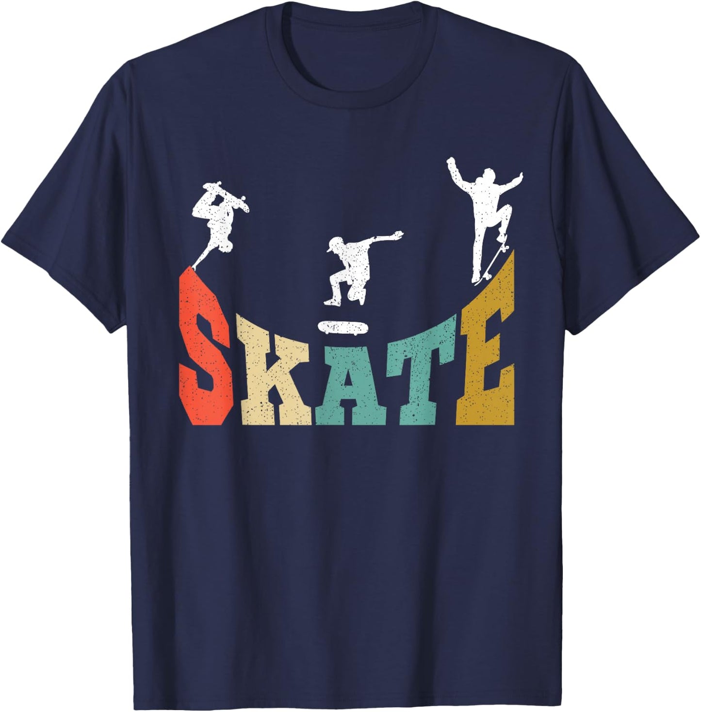 Skater Skateboard Stunt Skater Gift Boys Children T-Shirt - T-Shirt | Navy