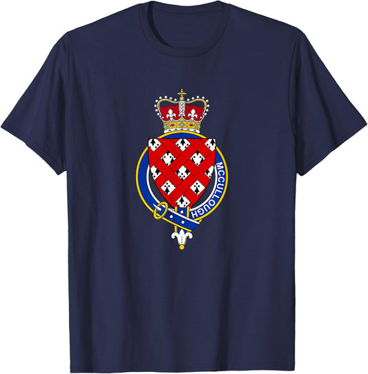 McCullough Coat of Arms - Family Crest T-Shirt - T-Shirt | Navy