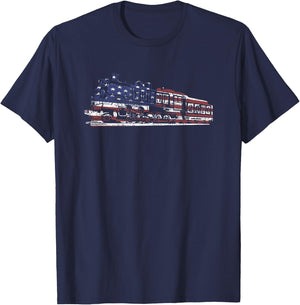TRUMP TRAIN 2020 Funny President Trump Supporter Voter T-Shirt - T-Shirt | Navy