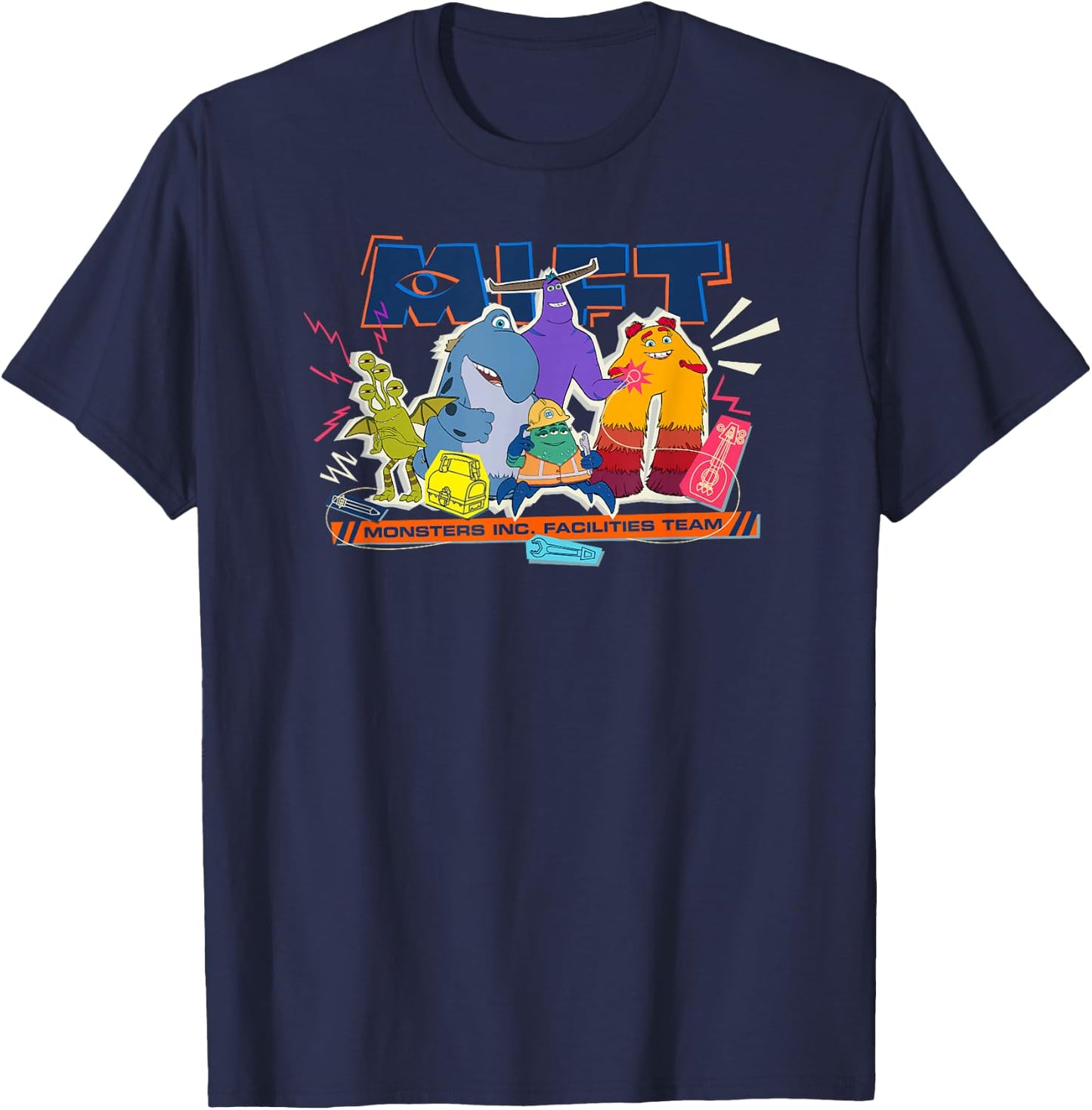 Disney and Pixar's Monsters At Work MIFT T-Shirt - T-Shirt | Navy