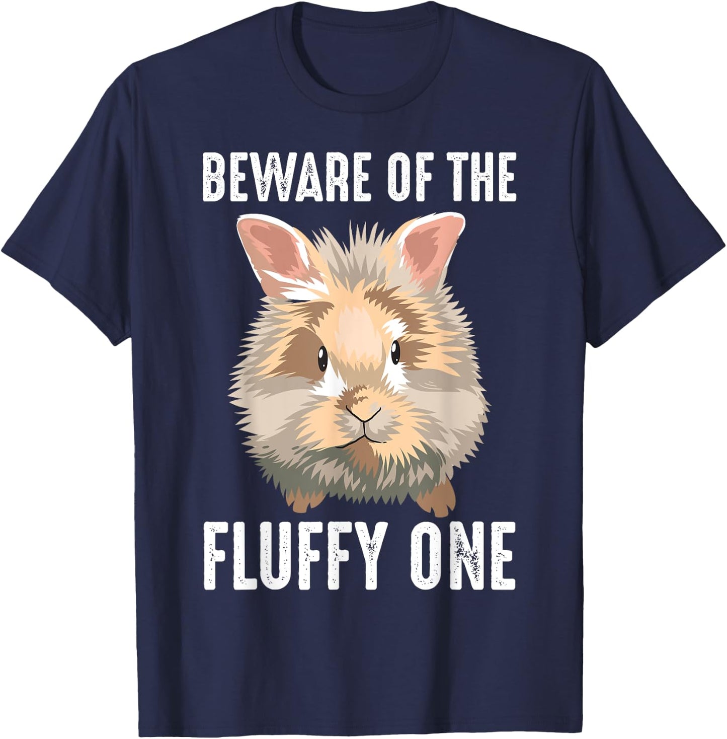 Funny Fluffy One Gift Lionhead Bunny Rabbit Lover Men Women T-Shirt - T-Shirt | Navy