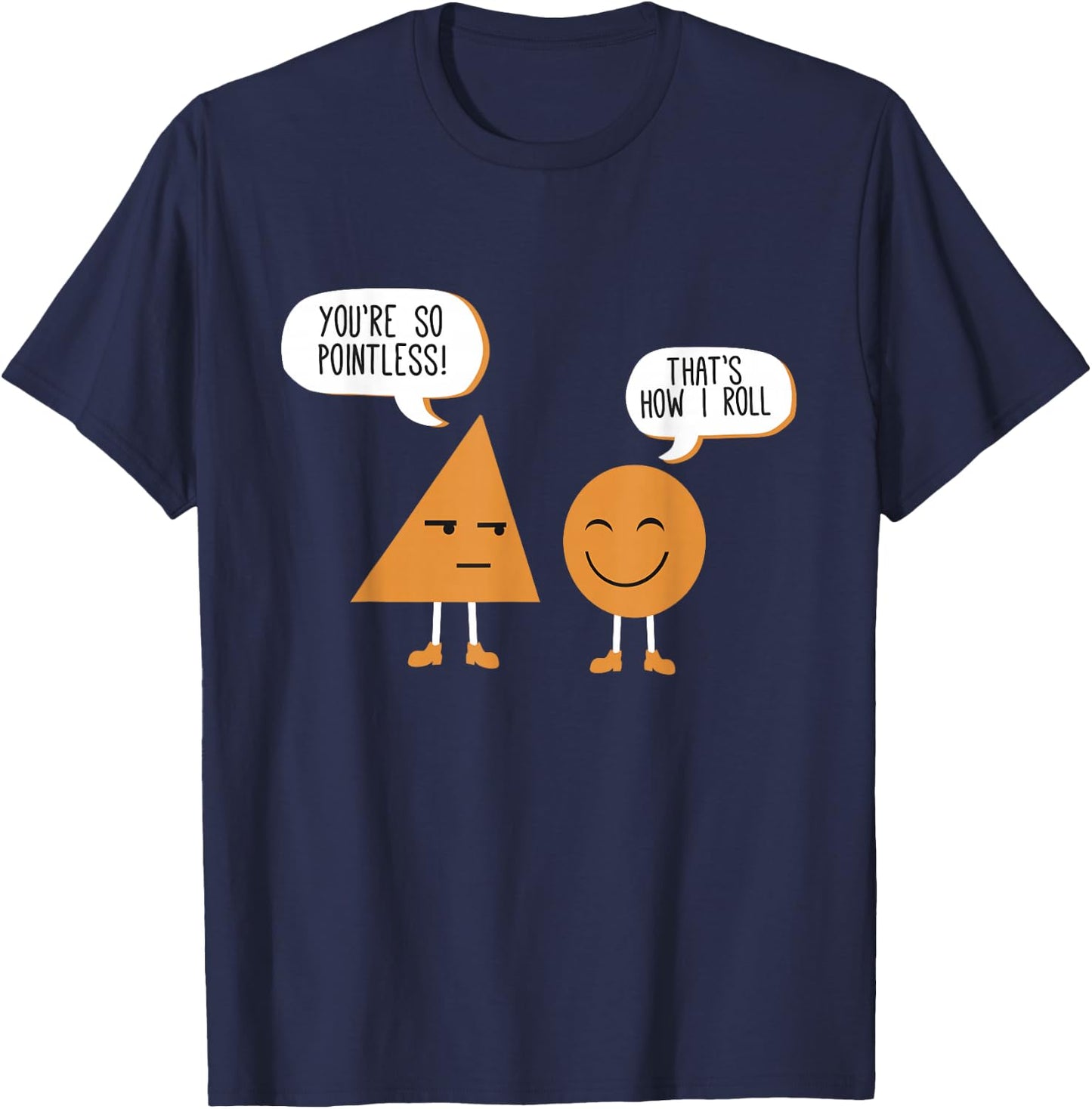 Math Graphic Funny Figures And Shapes You're So Pointless T-Shirt - T-Shirt | Navy