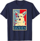 Corgi Queen Funny Corgi Dog Queen of England Men Women Girls Kids T-Shirt - T-Shirt | Navy